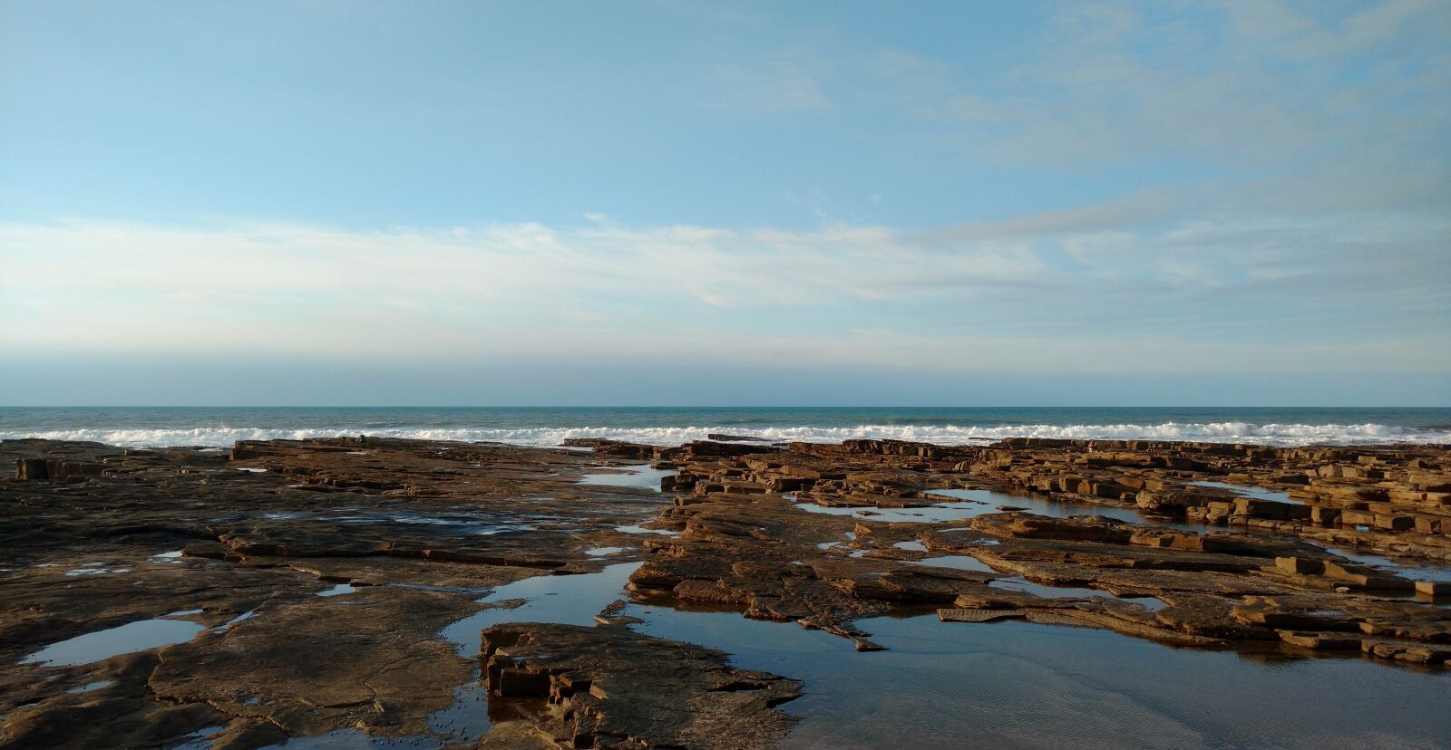 Motorola Moto X Play sample photo. Sea, blue, rocks photography
