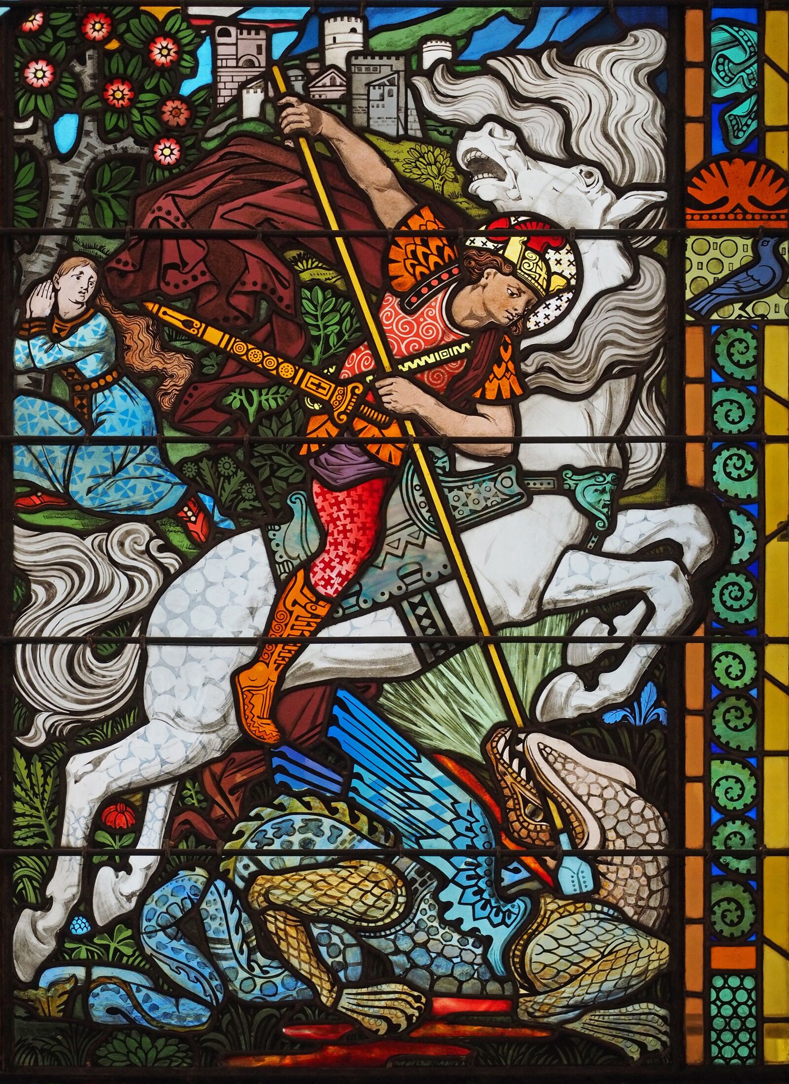 Olympus OM-D E-M1 + Olympus M.Zuiko Digital ED 12-40mm F2.8 Pro sample photo. Stained glass windows, museum photography