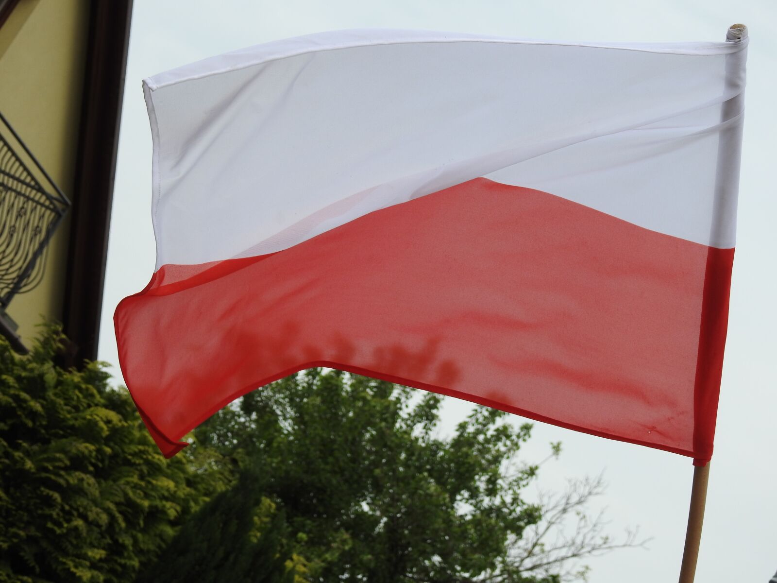 Nikon Coolpix P900 sample photo. Flag, banner, polish flag photography