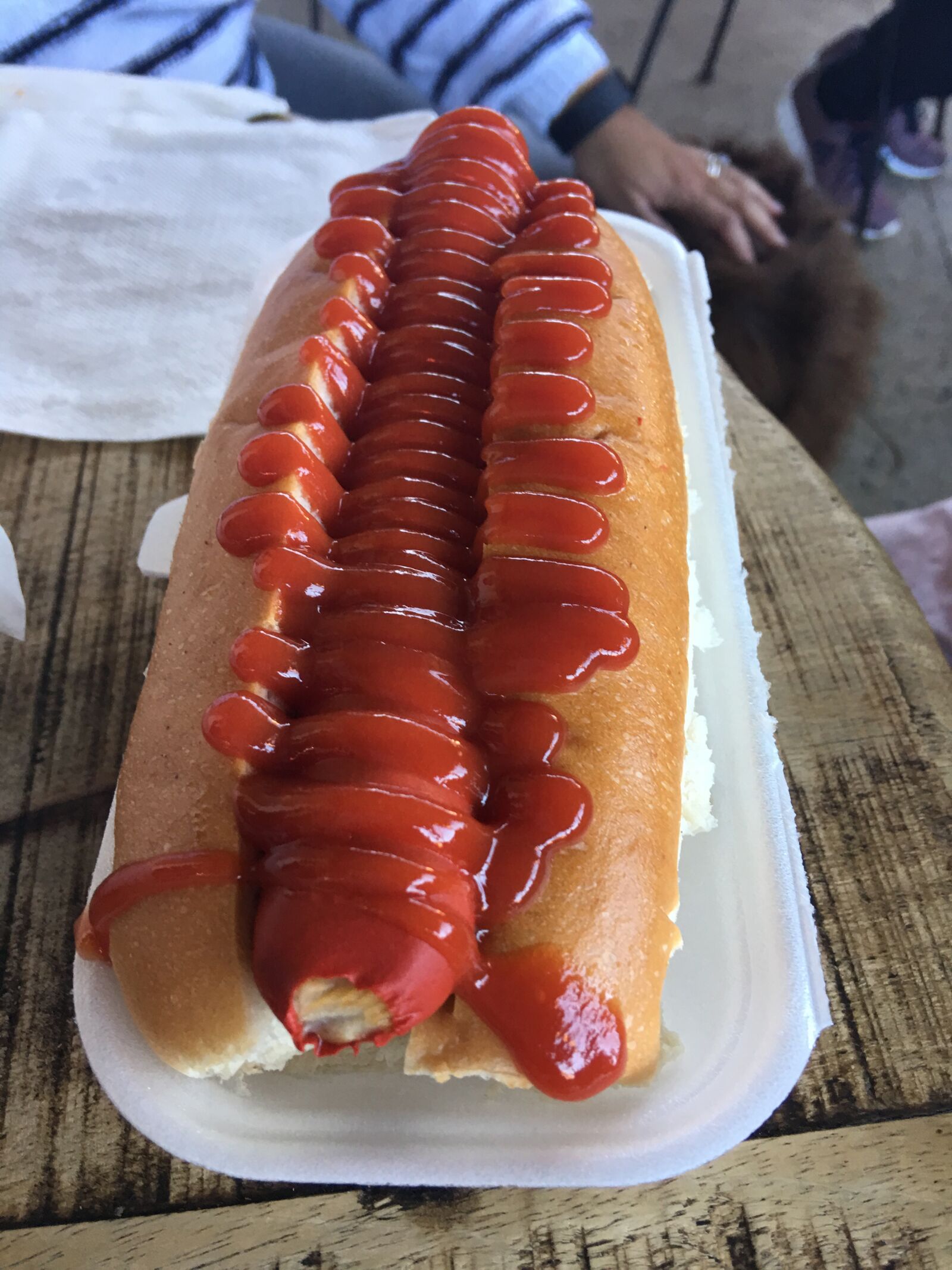 iPhone 6s Plus back camera 4.15mm f/2.2 sample photo. Hotdog, tomato, lunch photography