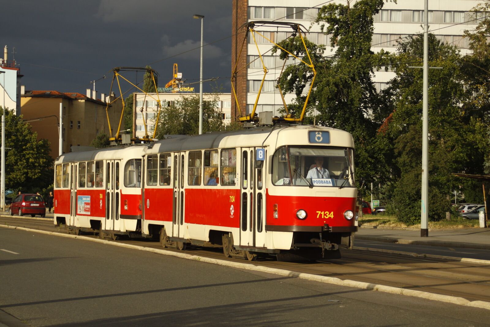 Canon EOS 50D sample photo. The tram, transport, prague photography
