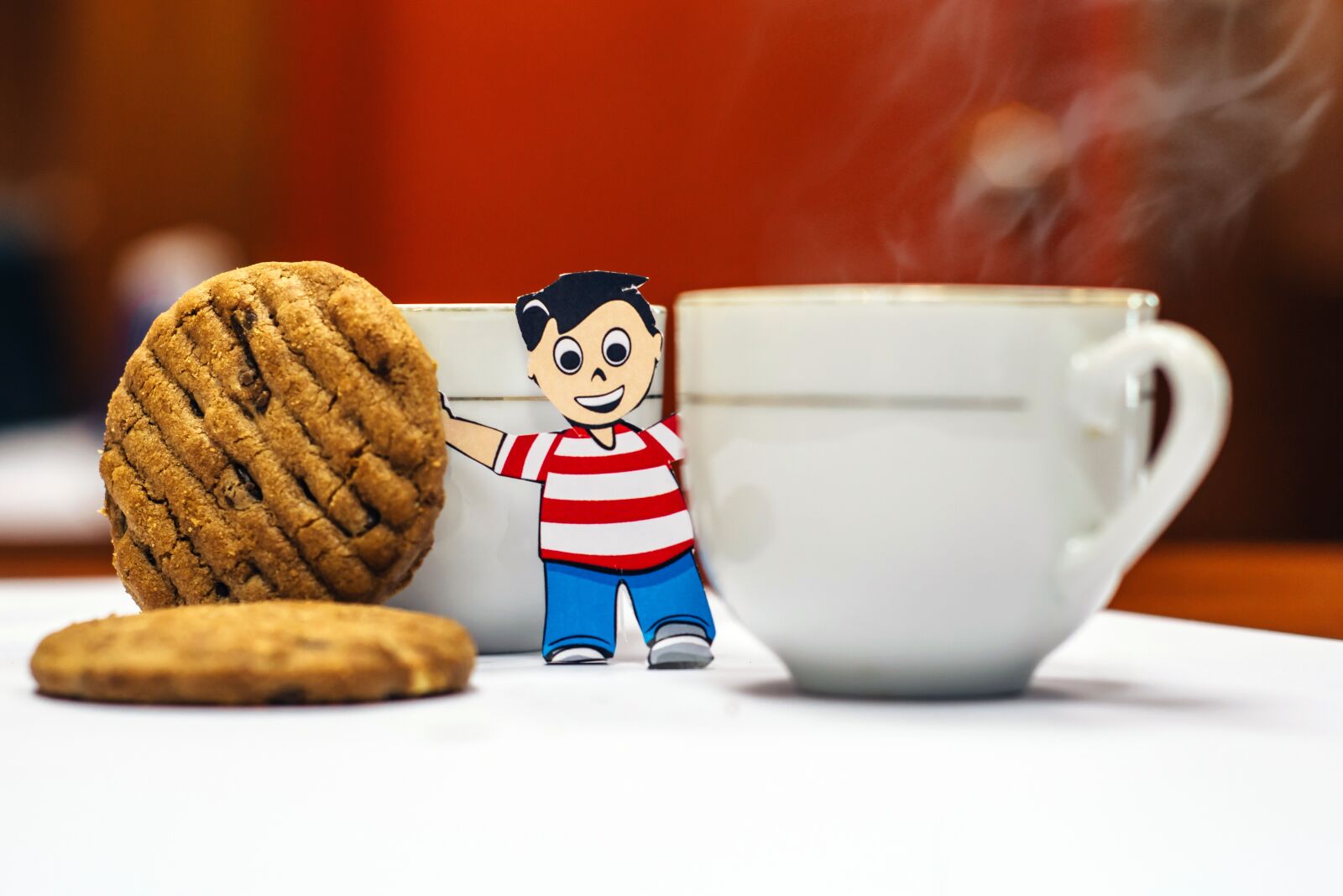 Nikon D5300 sample photo. Coffee with biscuits, biscuits photography