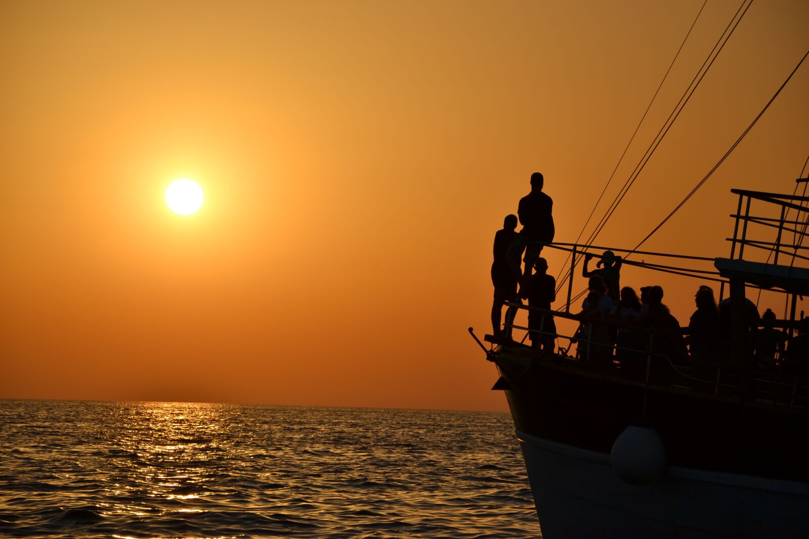 Nikon D3100 sample photo. Sunset, sea, ship photography
