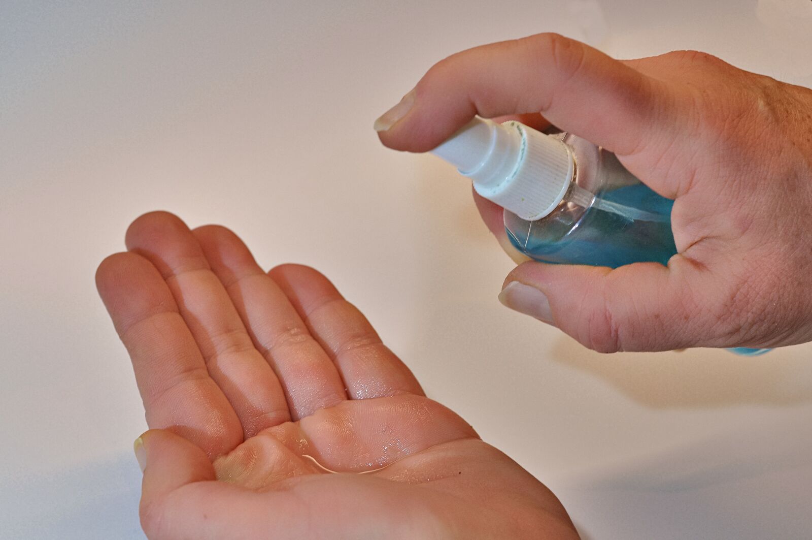 Nikon D90 sample photo. Disinfection of hands, disinfection photography