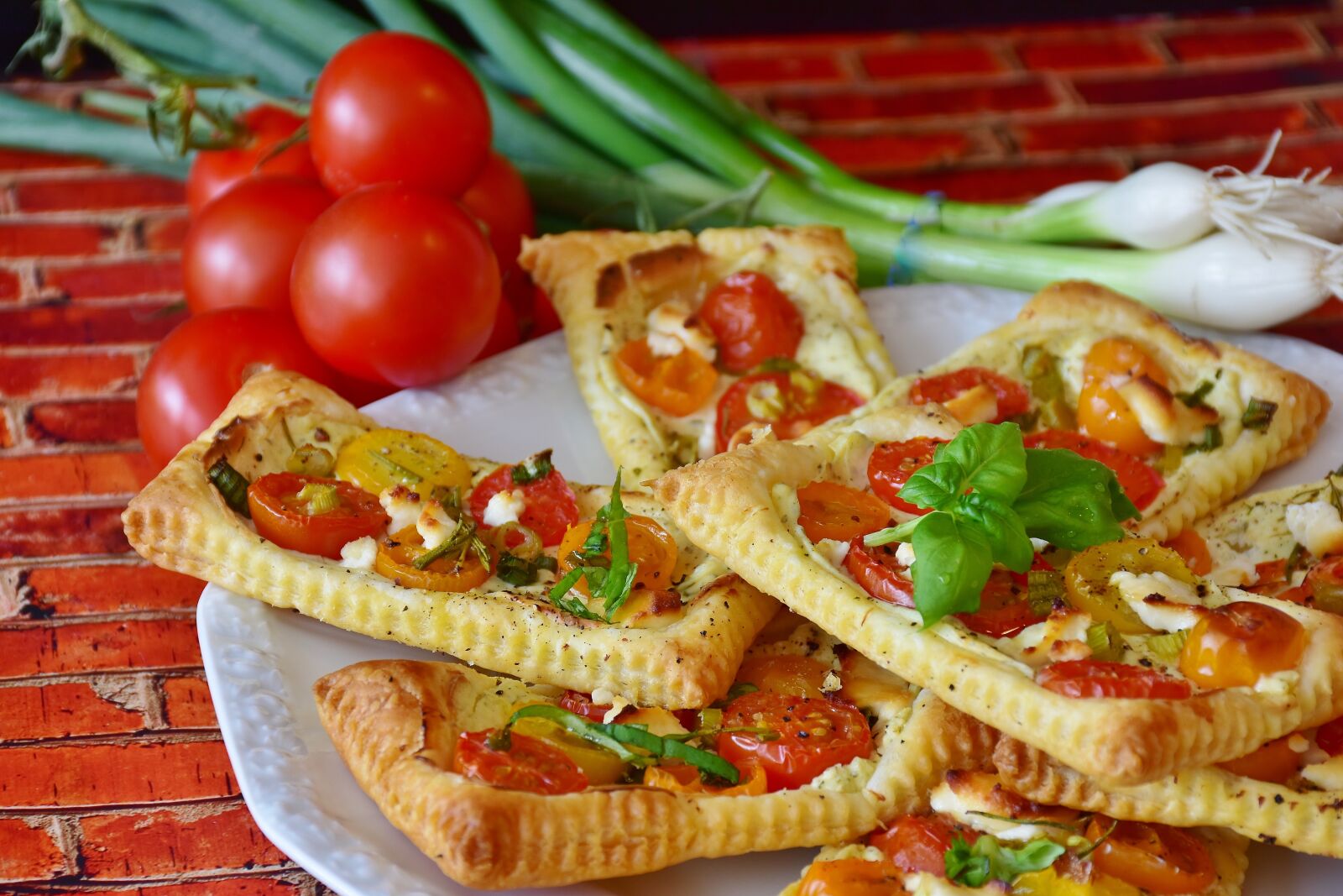 Nikon D7200 sample photo. Starter, puff pastry, tomatoes photography