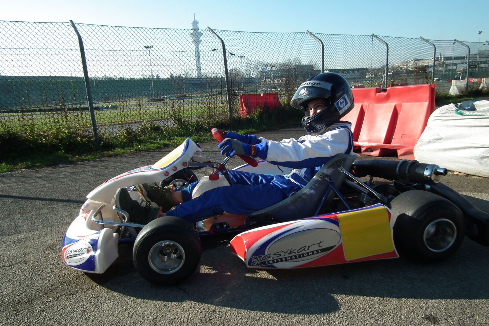 FujiFilm FinePix HS10 (FinePix HS11) sample photo. Karting, driver, circuit photography