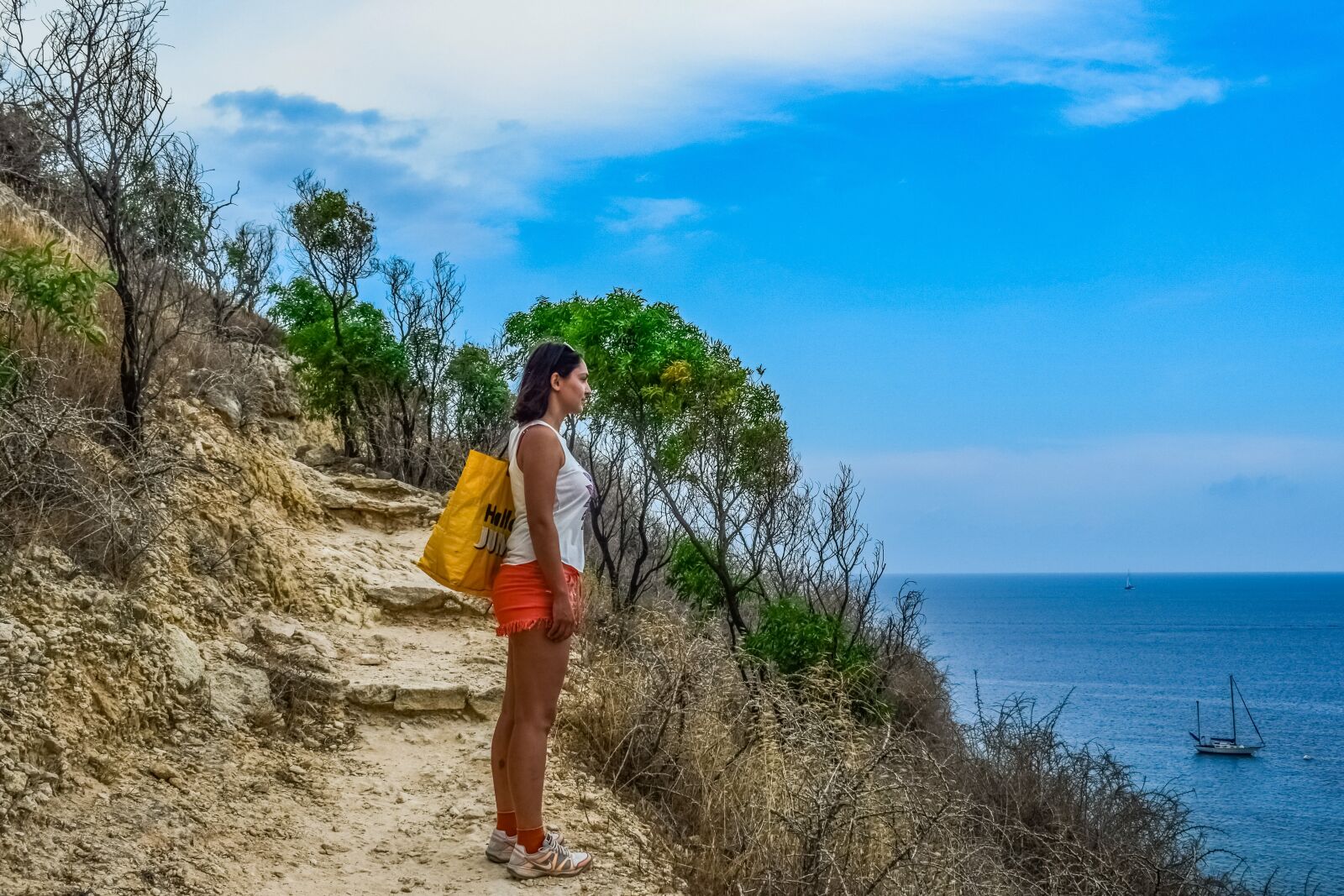 Nikon D3300 sample photo. Girl, gazing, sea photography