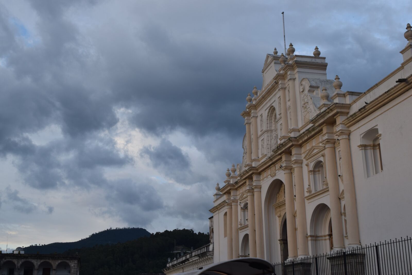 Nikon D3300 sample photo. Antigua, cathedral, cloudy, grey photography