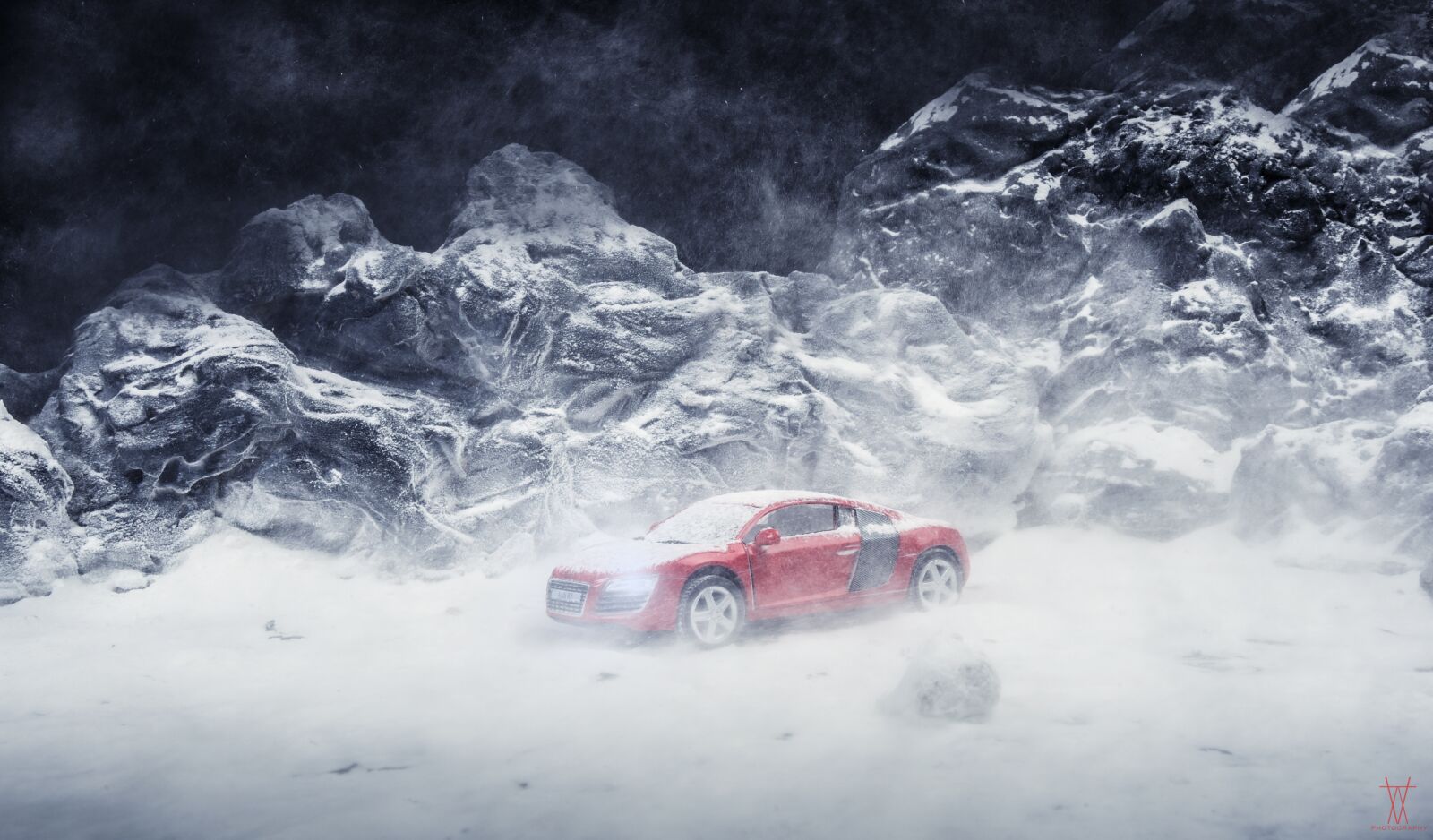 Nikon D750 sample photo. Snow, cars, miniature photography