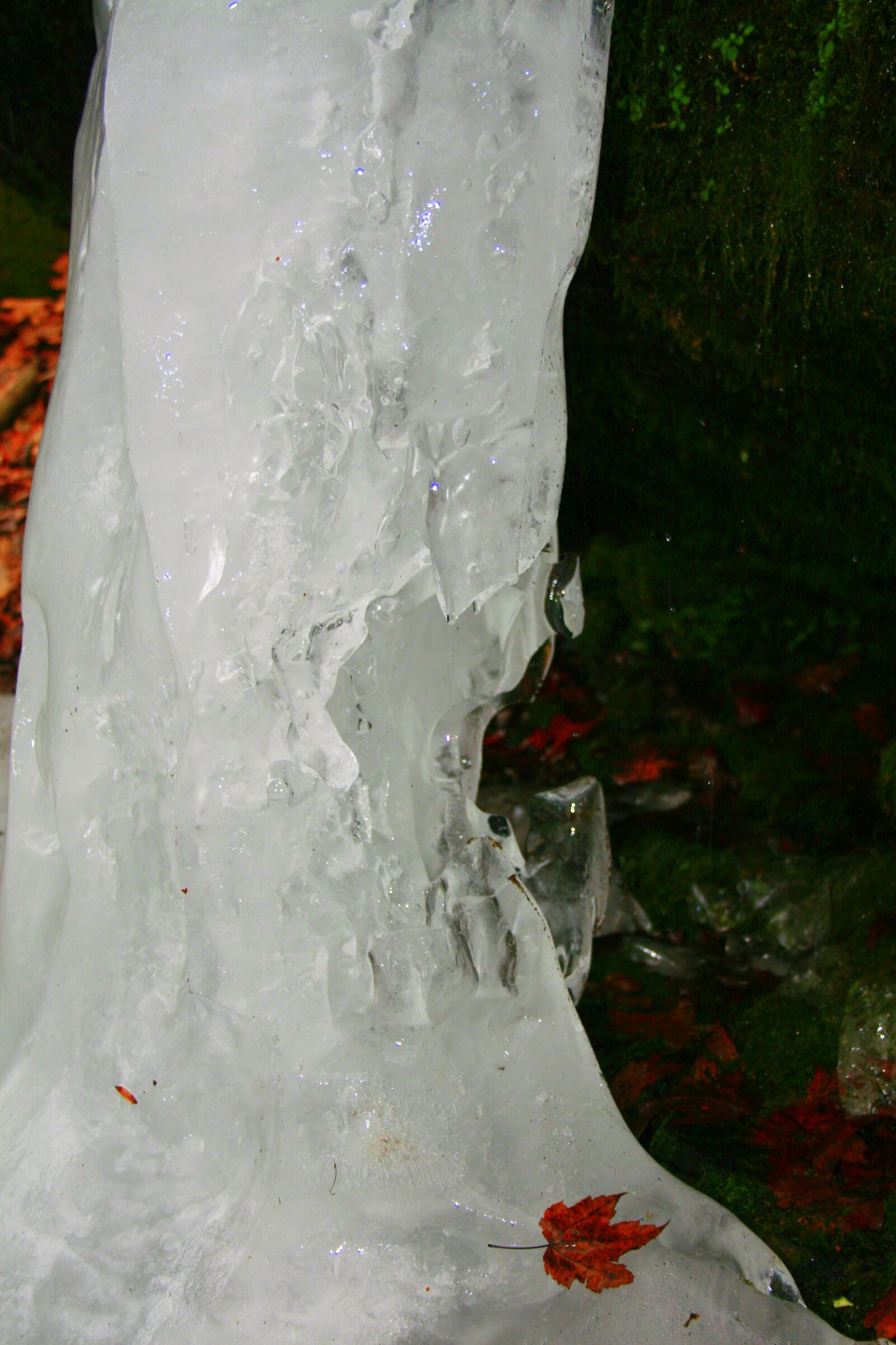 Canon EOS 30D sample photo. Ice, waterfall, winter photography