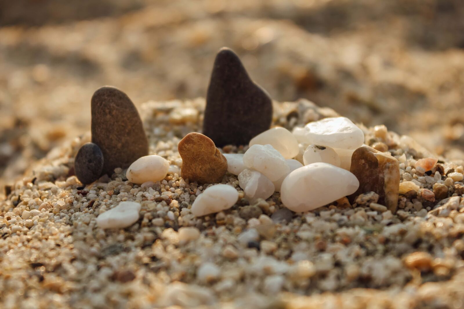 Canon EF-S 18-55mm F3.5-5.6 IS sample photo. Beach, sand, pebble, zen photography