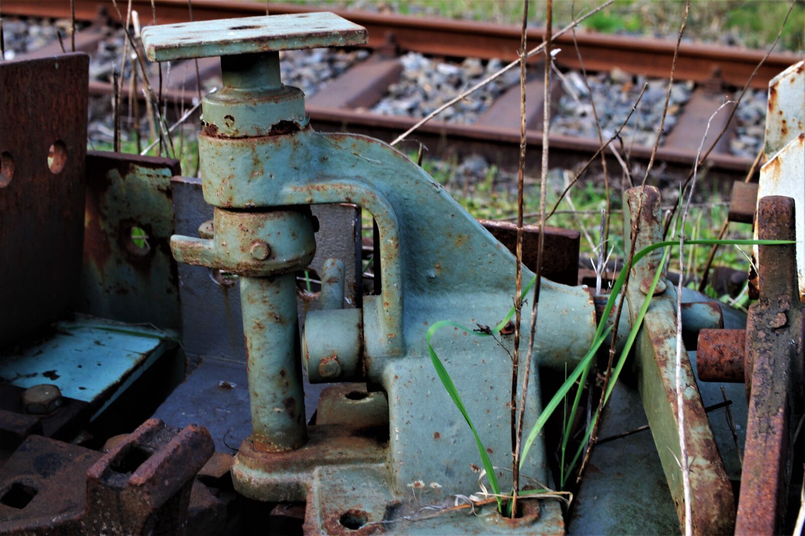 Canon EOS 7D sample photo. Railway, railway museum, scrap photography