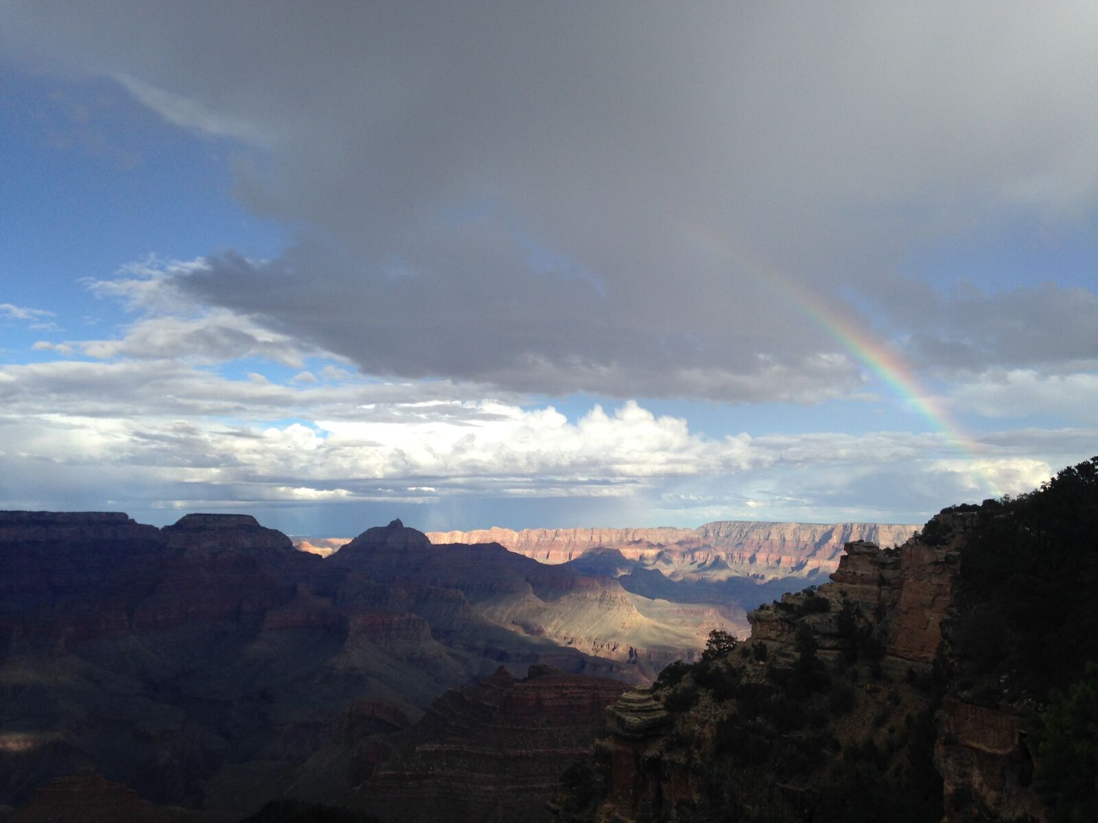 iPhone 5c back camera 4.12mm f/2.4 sample photo. Grand canyon, clouds, mountain photography