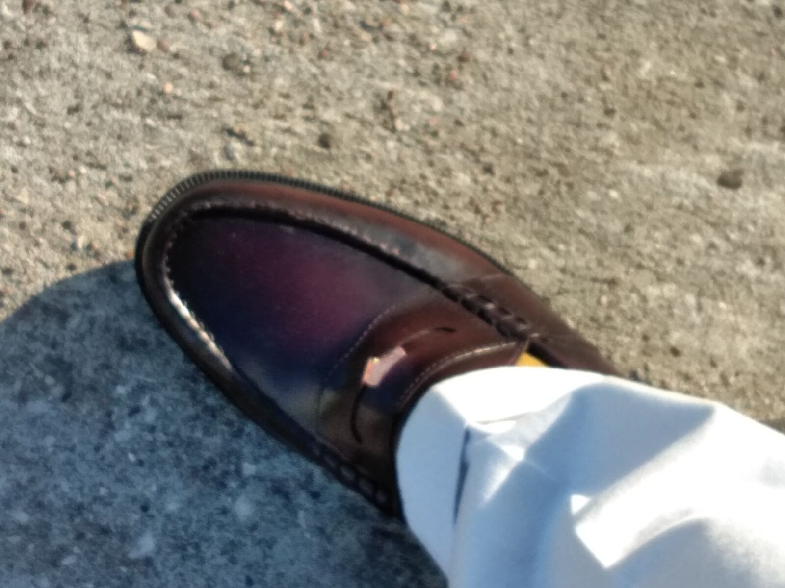 ZTE Z971 sample photo. Penny loafer, shoe, penny photography