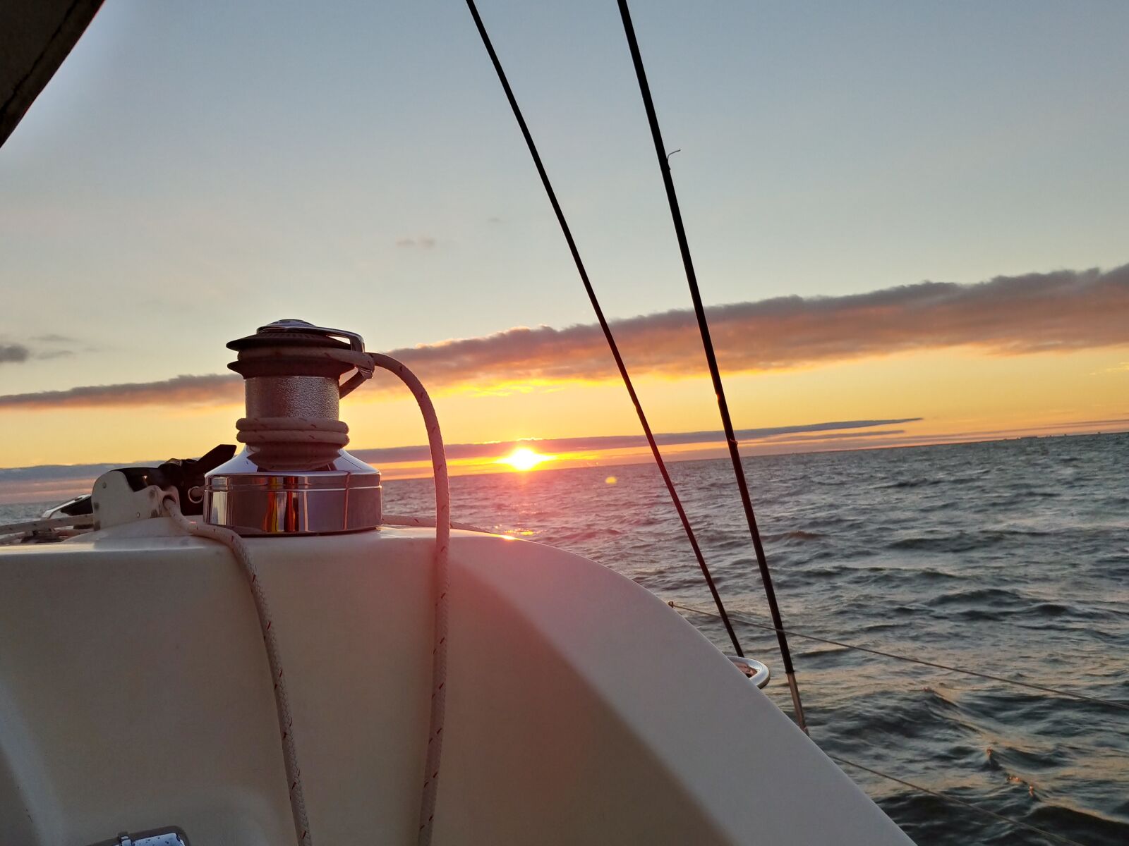 LG V30 sample photo. Sailboat, sunset, sailing photography