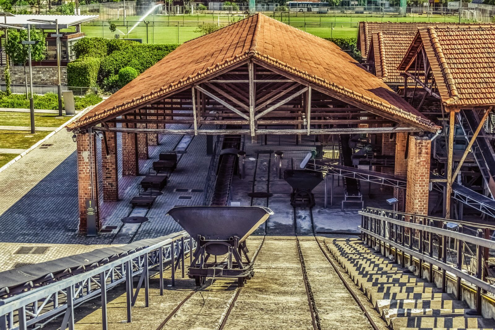 Nikon D3300 sample photo. Wagon, old factory, industrial photography