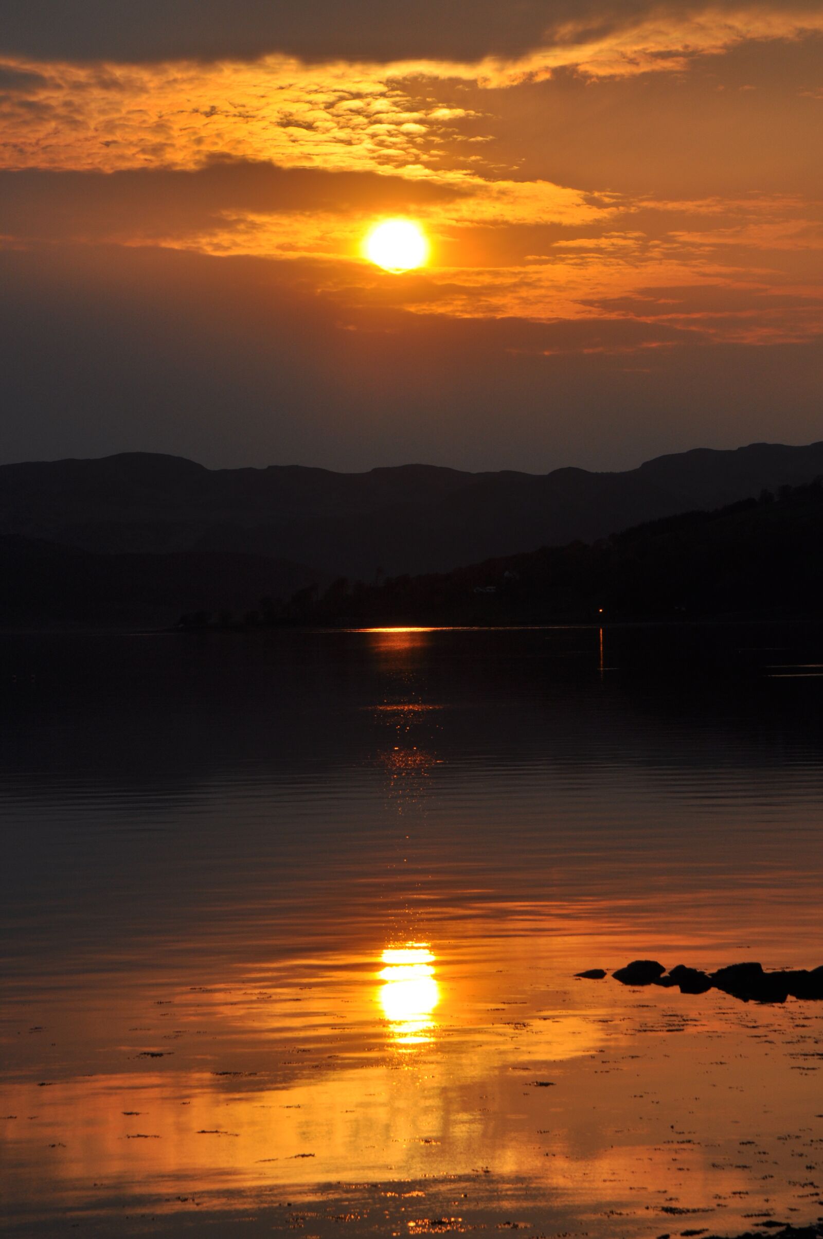 Nikon D90 sample photo. Loch striven, sunset, reflection photography