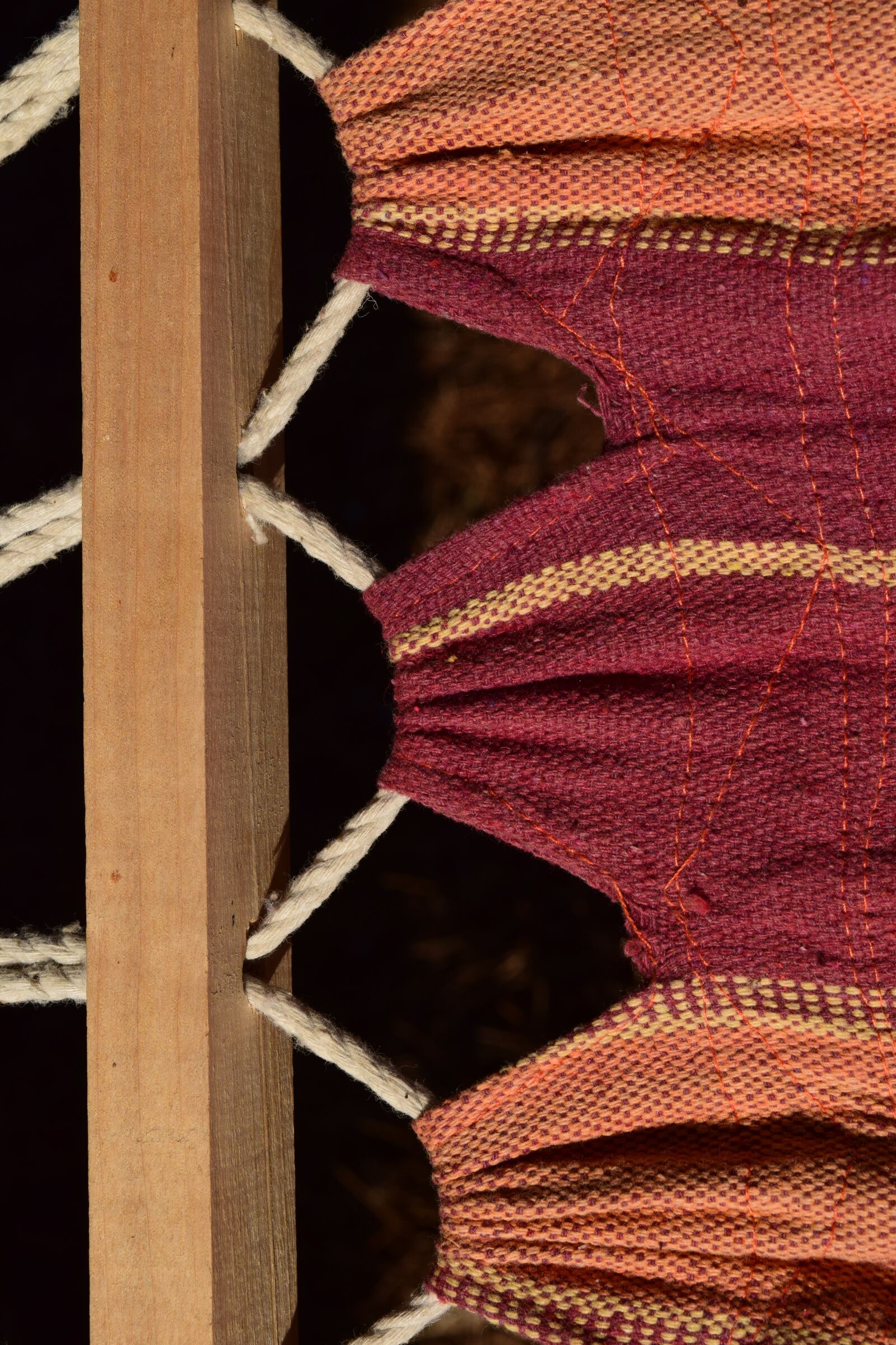 Nikon D3300 sample photo. Close up, hammock, fabric photography