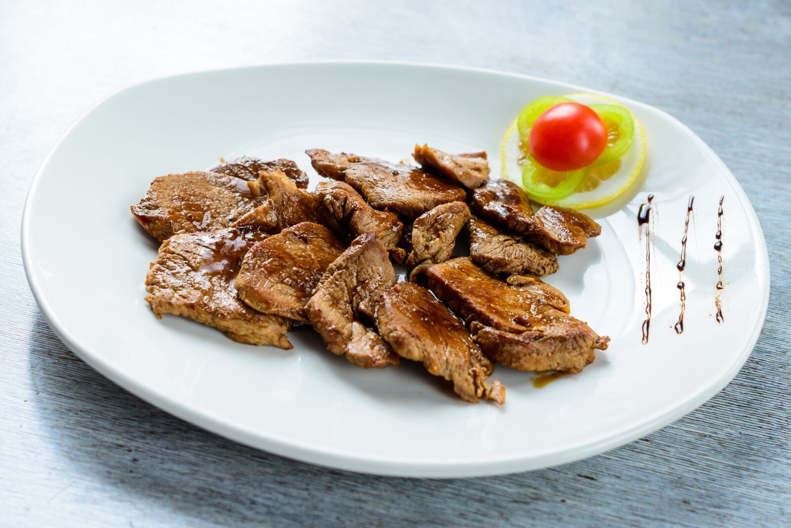 Nikon D800 sample photo. Pork, dish, meat photography