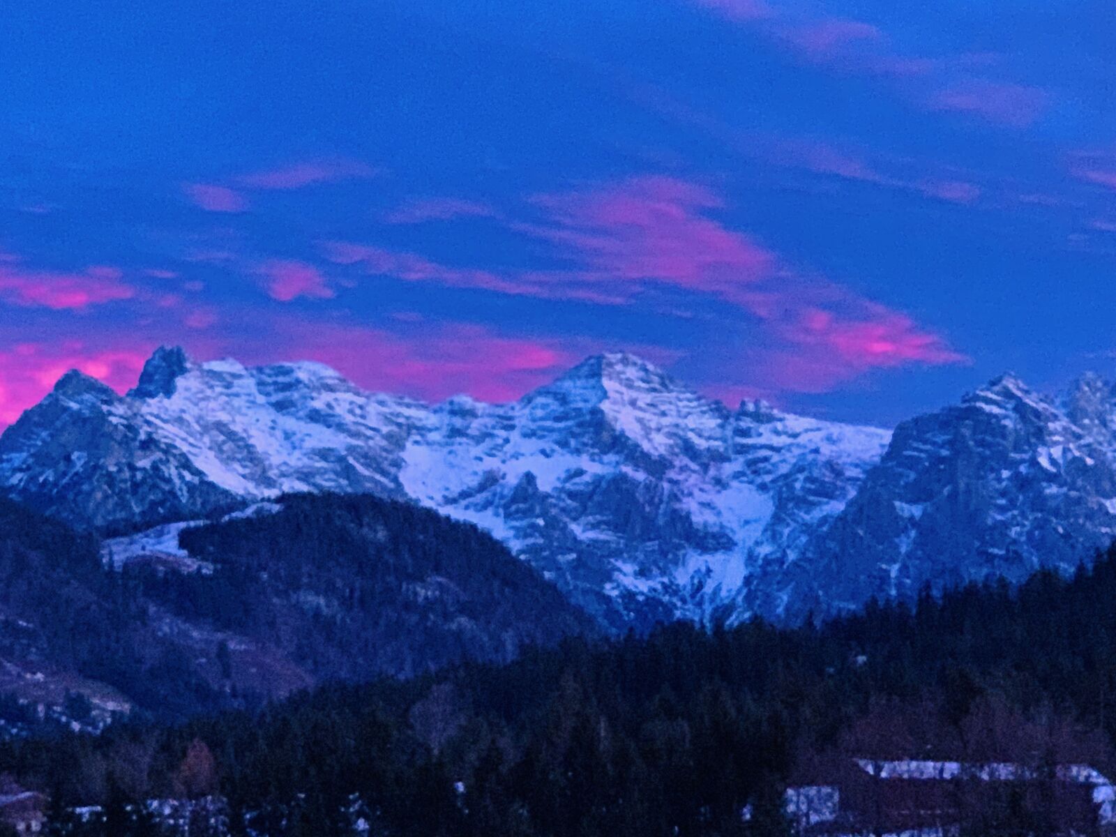 Apple iPhone XS sample photo. Afterglow, mountains, sunset photography