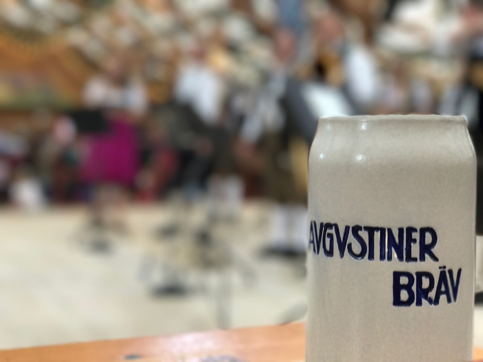 Apple iPhone 7 Plus sample photo. Augustiner, beer mug, mug photography