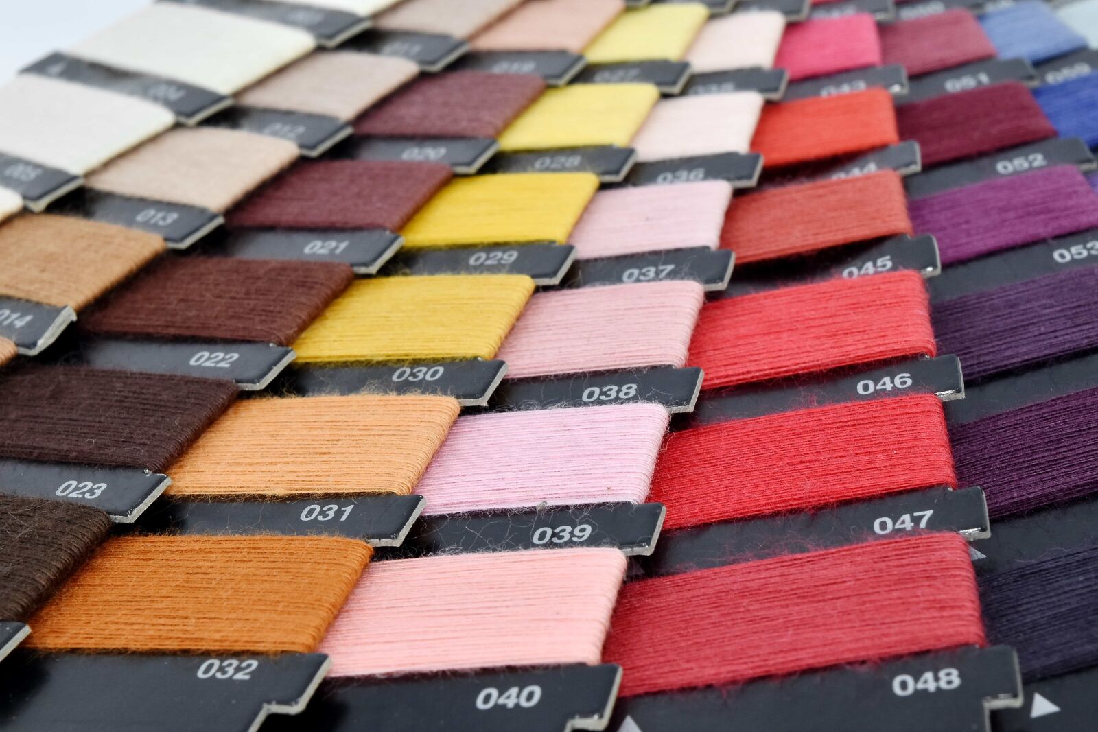Nikon D5500 sample photo. Colorful, palette, sewing, thread photography