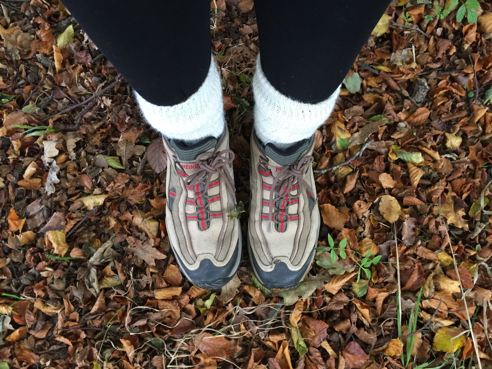 Apple iPhone 6 sample photo. Autumn, boots, leaves photography