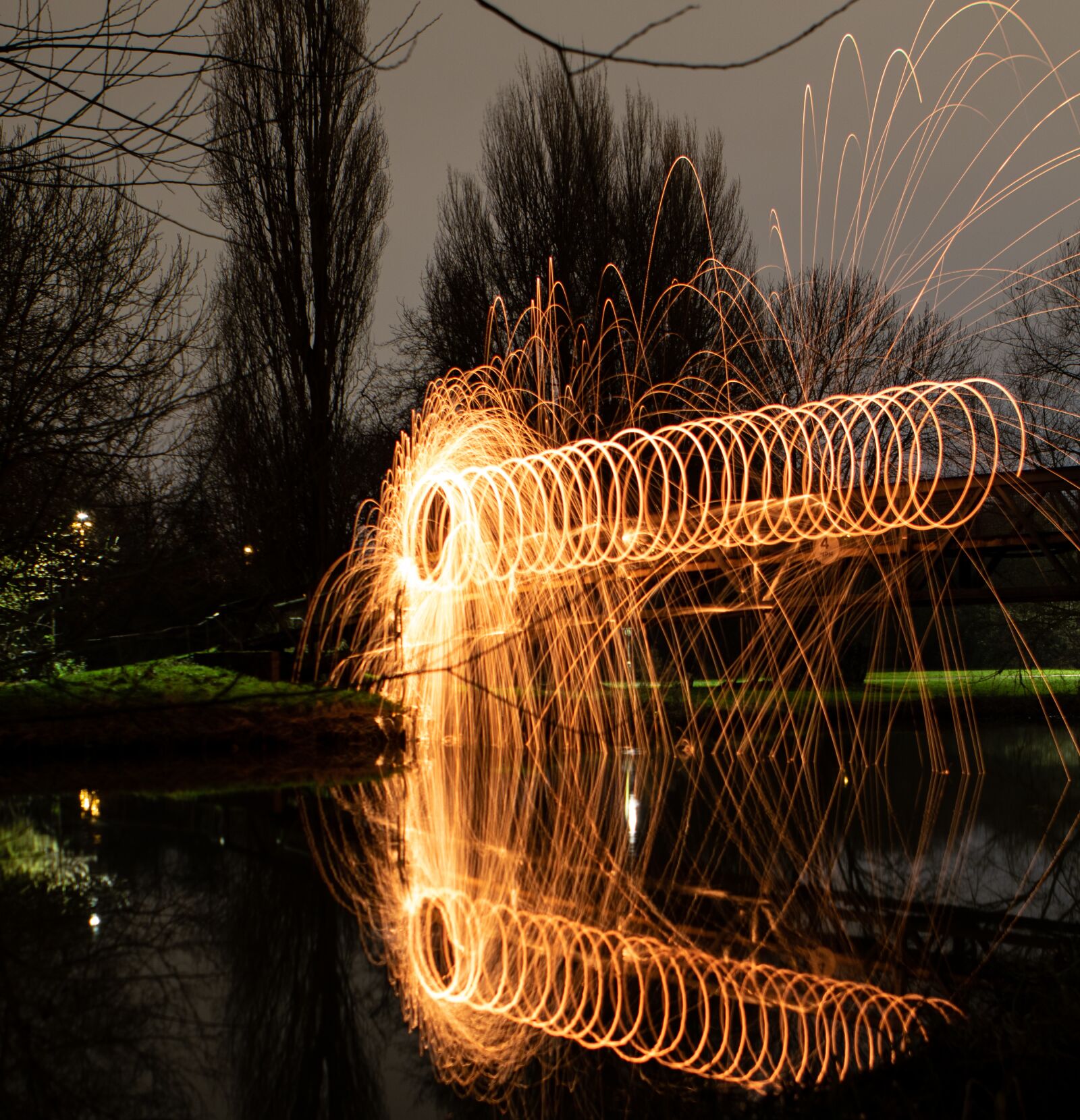 Canon EOS 7D Mark II + Canon EF 24-70mm F2.8L USM sample photo. Steel wool, fire circle photography