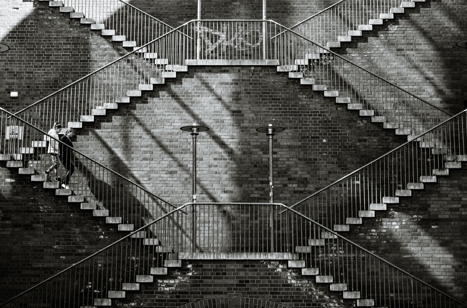 Nikon D610 sample photo. Stairs, gradually, zig zag photography