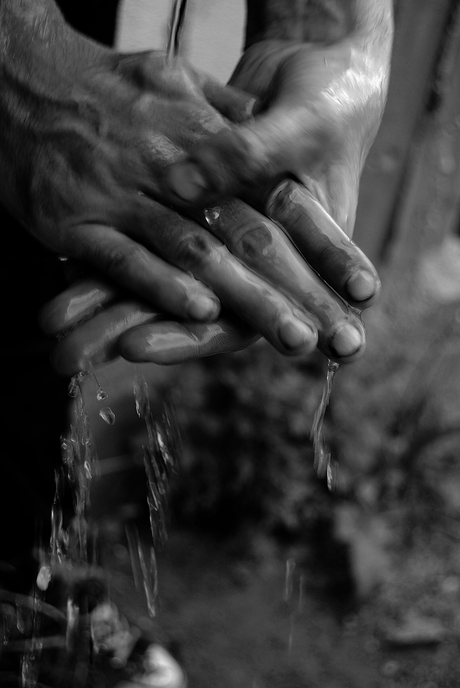 Nikon D3000 sample photo. Hands, poor, black and photography