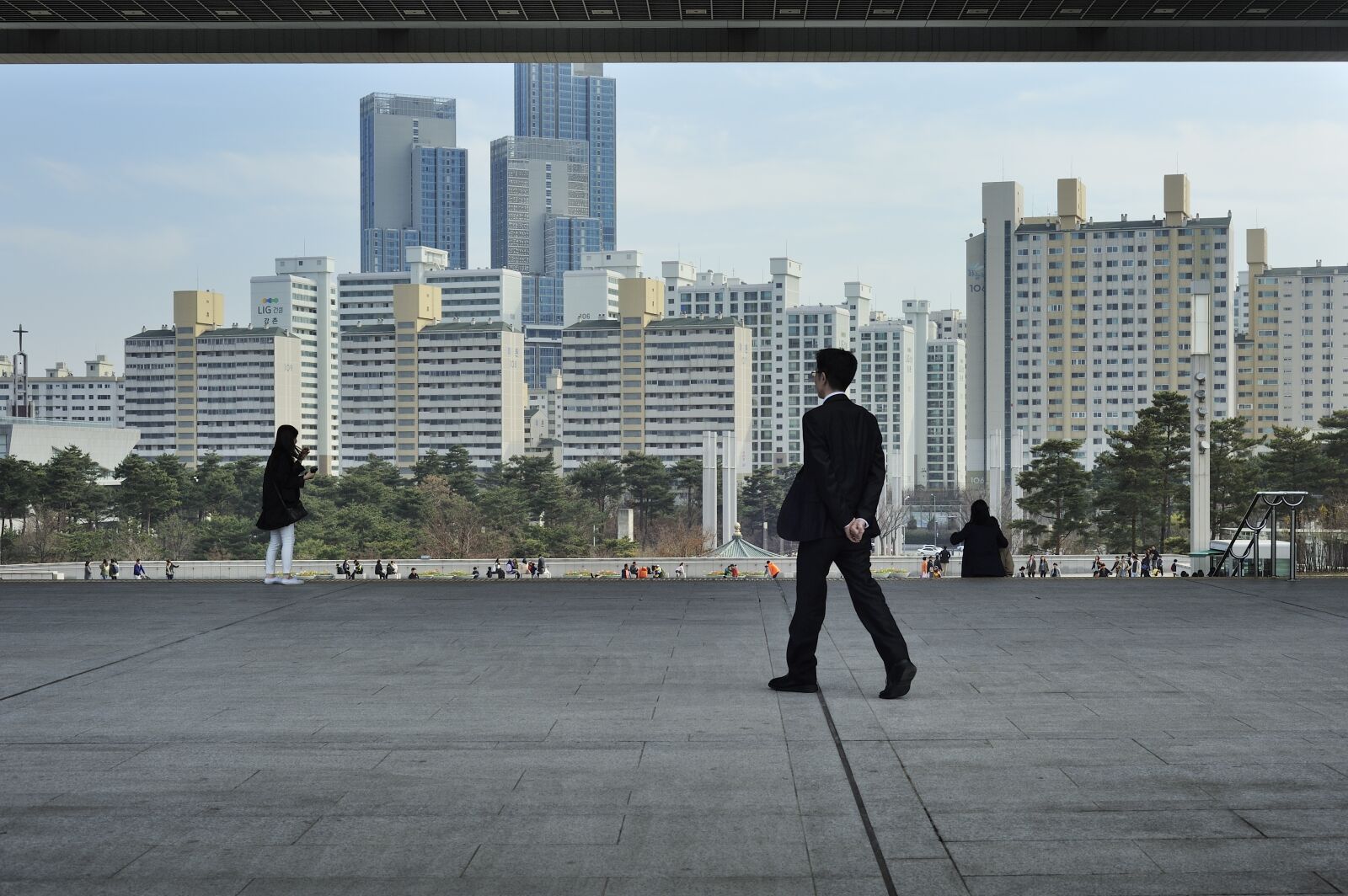 Nikon D700 sample photo. Seoul, city, square photography
