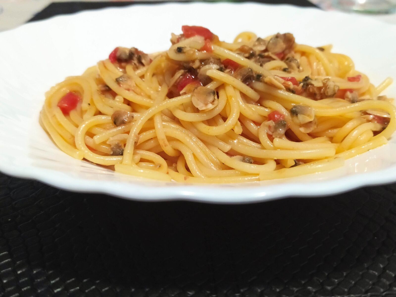 Xiaomi Redmi Note 8T sample photo. Pasta, spaghetti, spaghetti with photography
