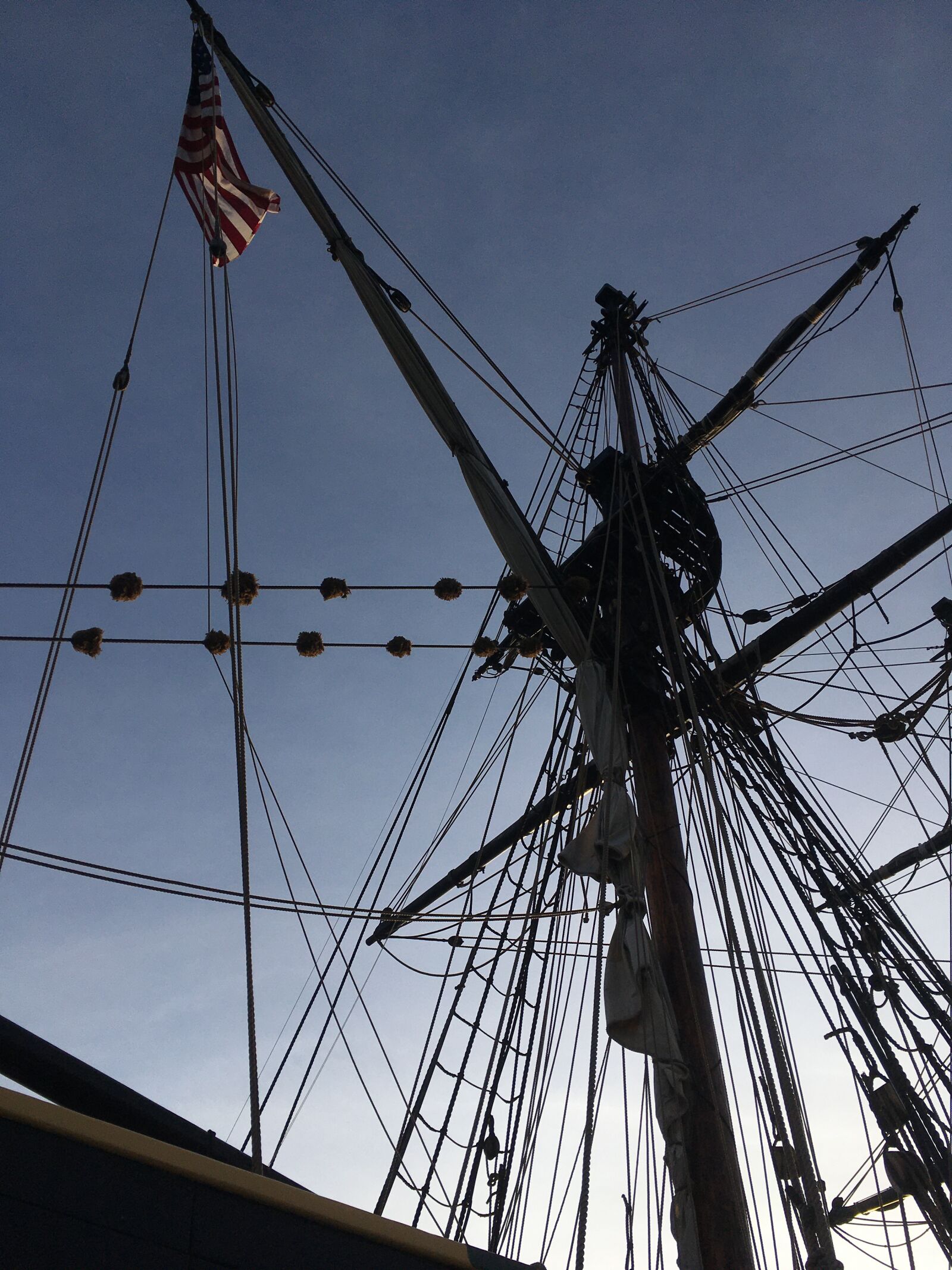 iPhone SE back camera 4.15mm f/2.2 sample photo. Ship, rigging, nautical photography
