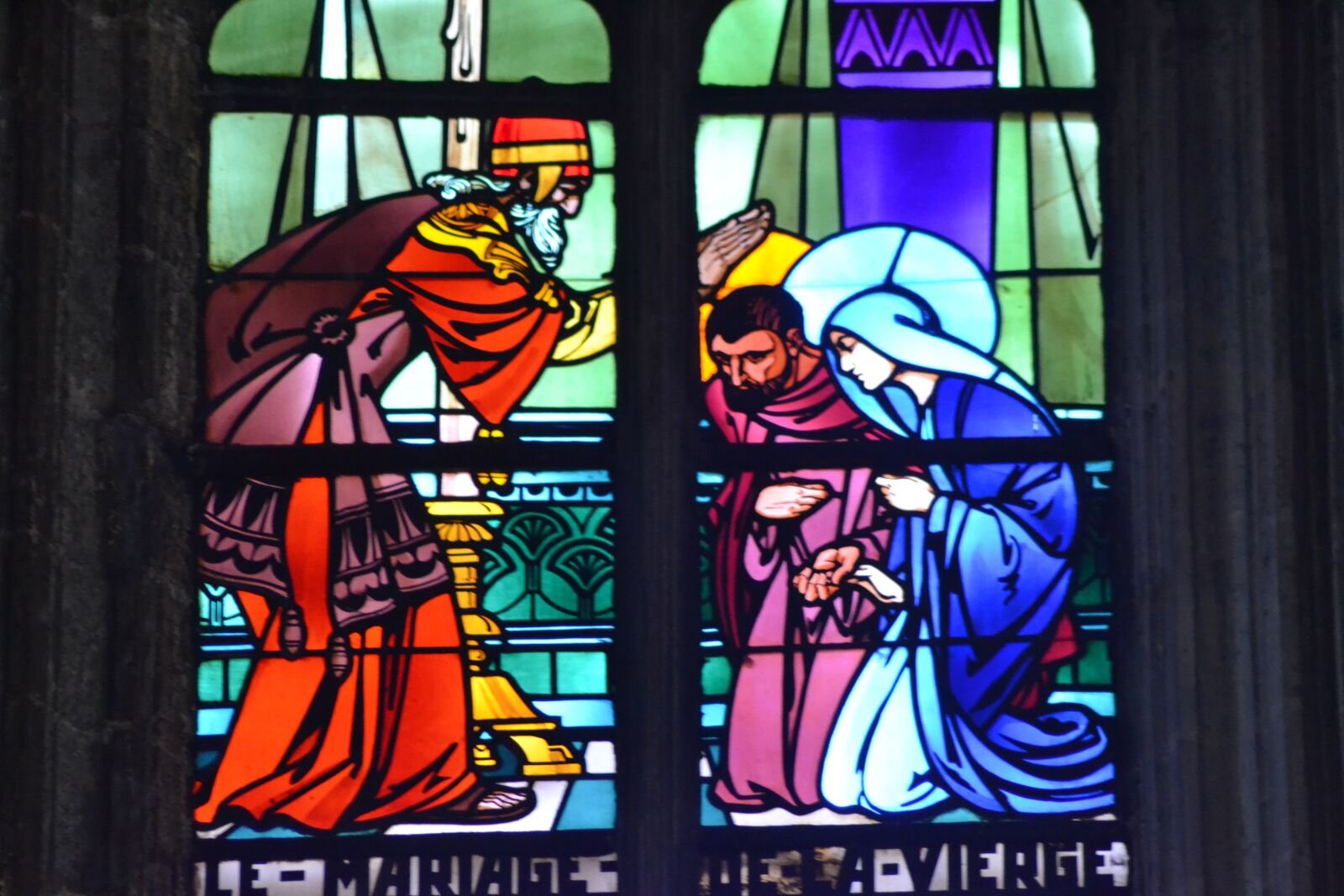 Nikon D3100 sample photo. Stained glass, window, church photography
