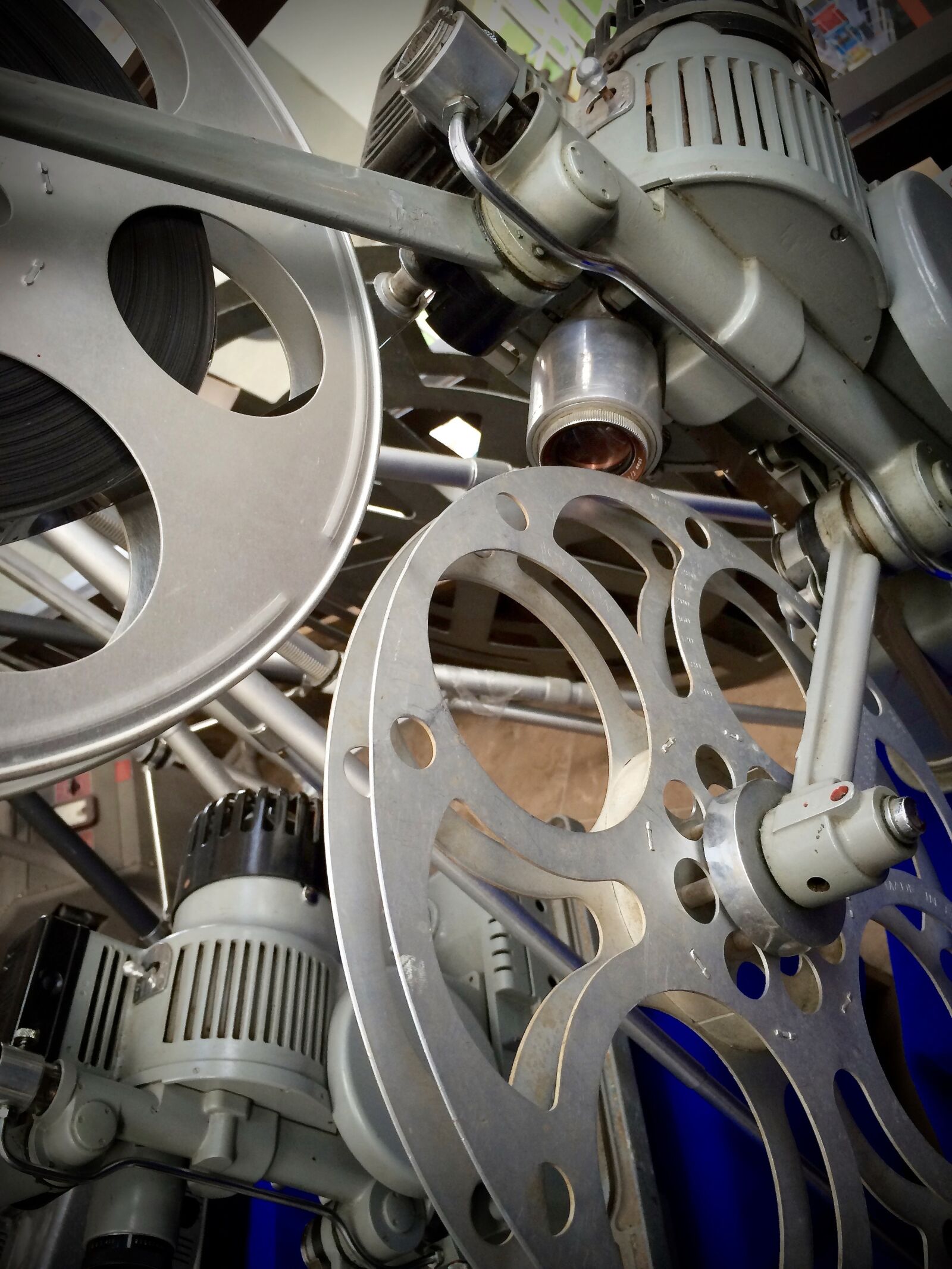 Apple iPhone 5s sample photo. Cine projector, cinema reels photography