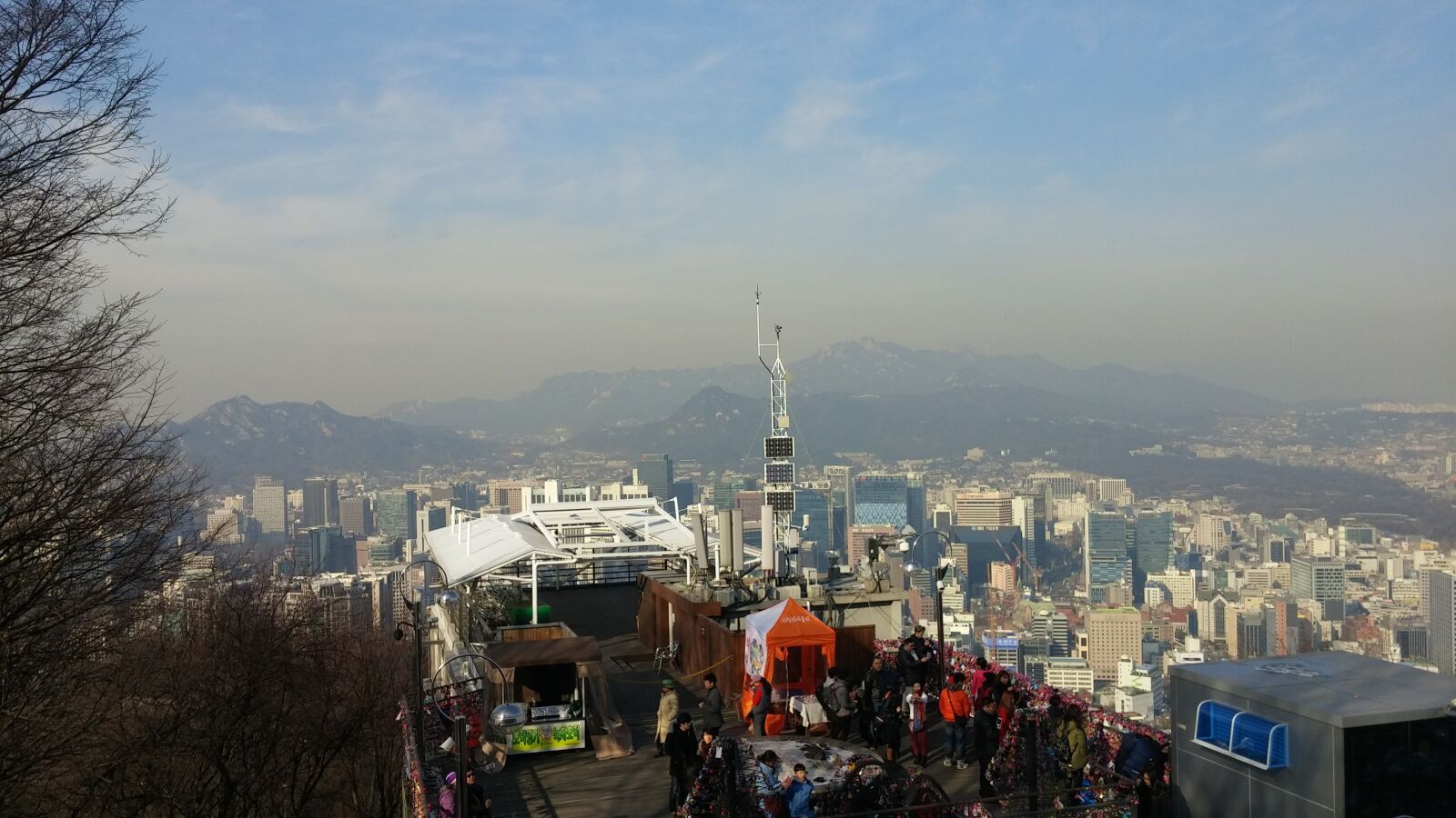 LG G3 sample photo. 서울 하늘, 남산, 타워 photography