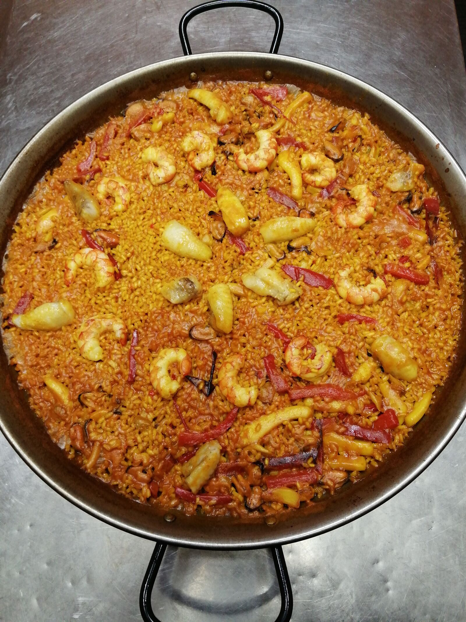 HUAWEI P SMART 2019 sample photo. Arros del senyoret, seafood photography