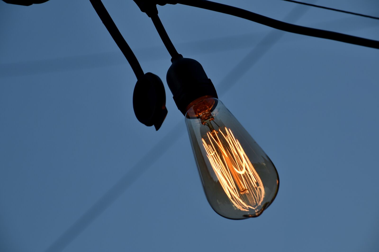 Nikon D5500 sample photo. Light, light bulb, cable photography