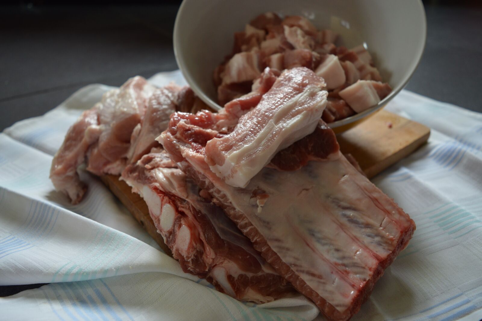 Nikon D3200 sample photo. Meat, crude, food photography