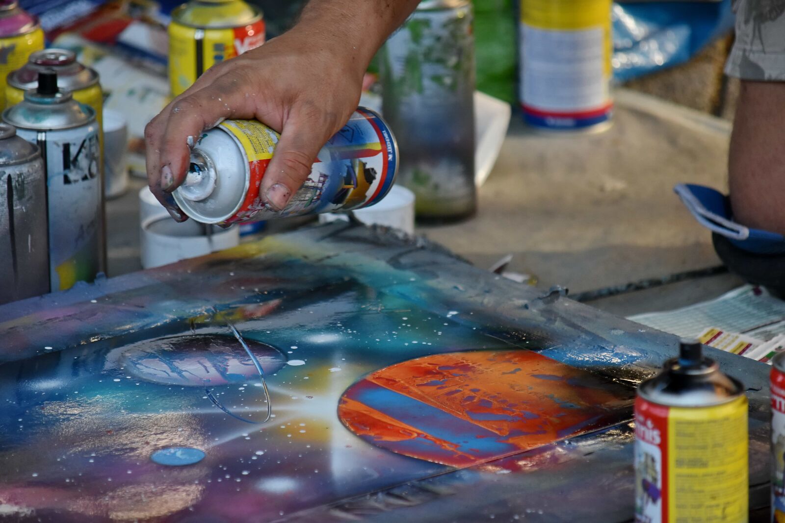 Nikon D5500 sample photo. Hand, handmade, paint, painter photography