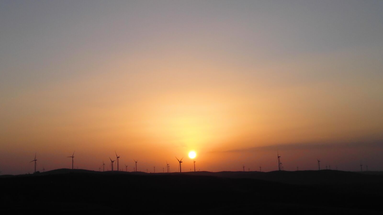 HUAWEI Mate 7 sample photo. Sunset, windmill, road photography