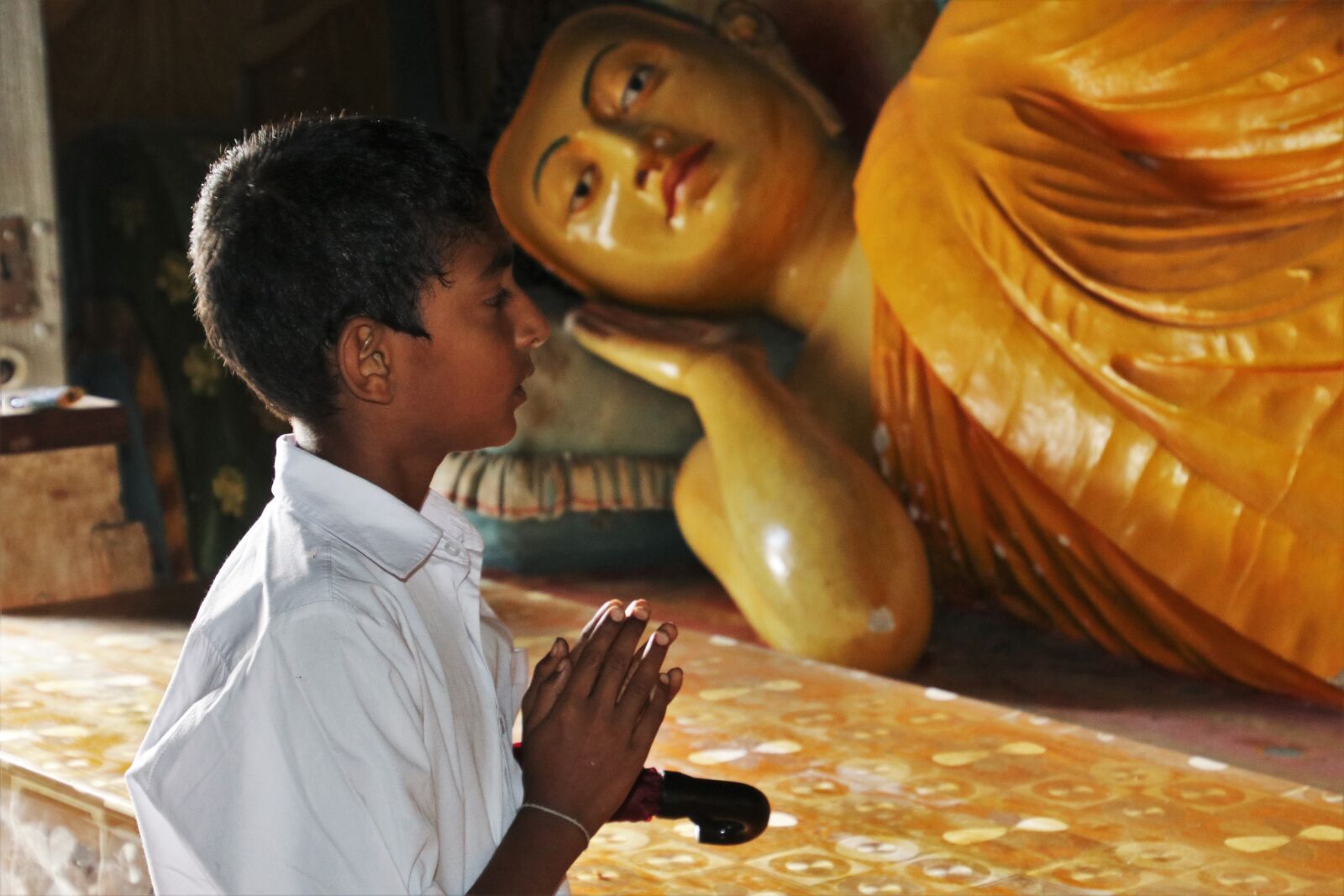Canon EOS 80D sample photo. Religion, buddha, child photography