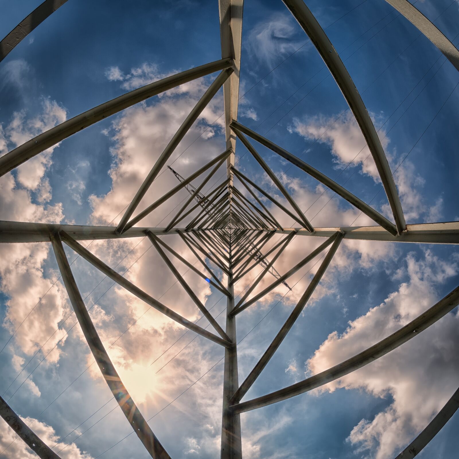 Nikon D750 sample photo. Strommast, steel structure, technology photography