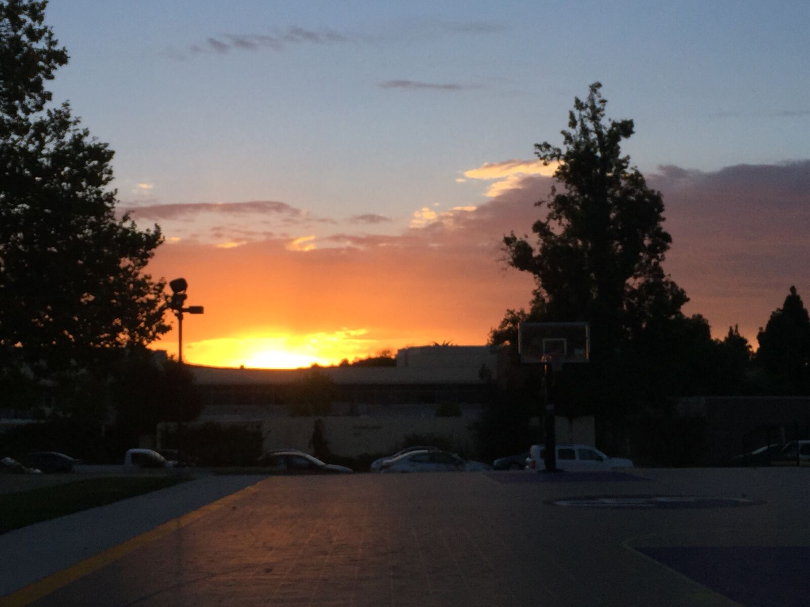 Apple iPhone 6 sample photo. Basketball, court, contrast, glow photography