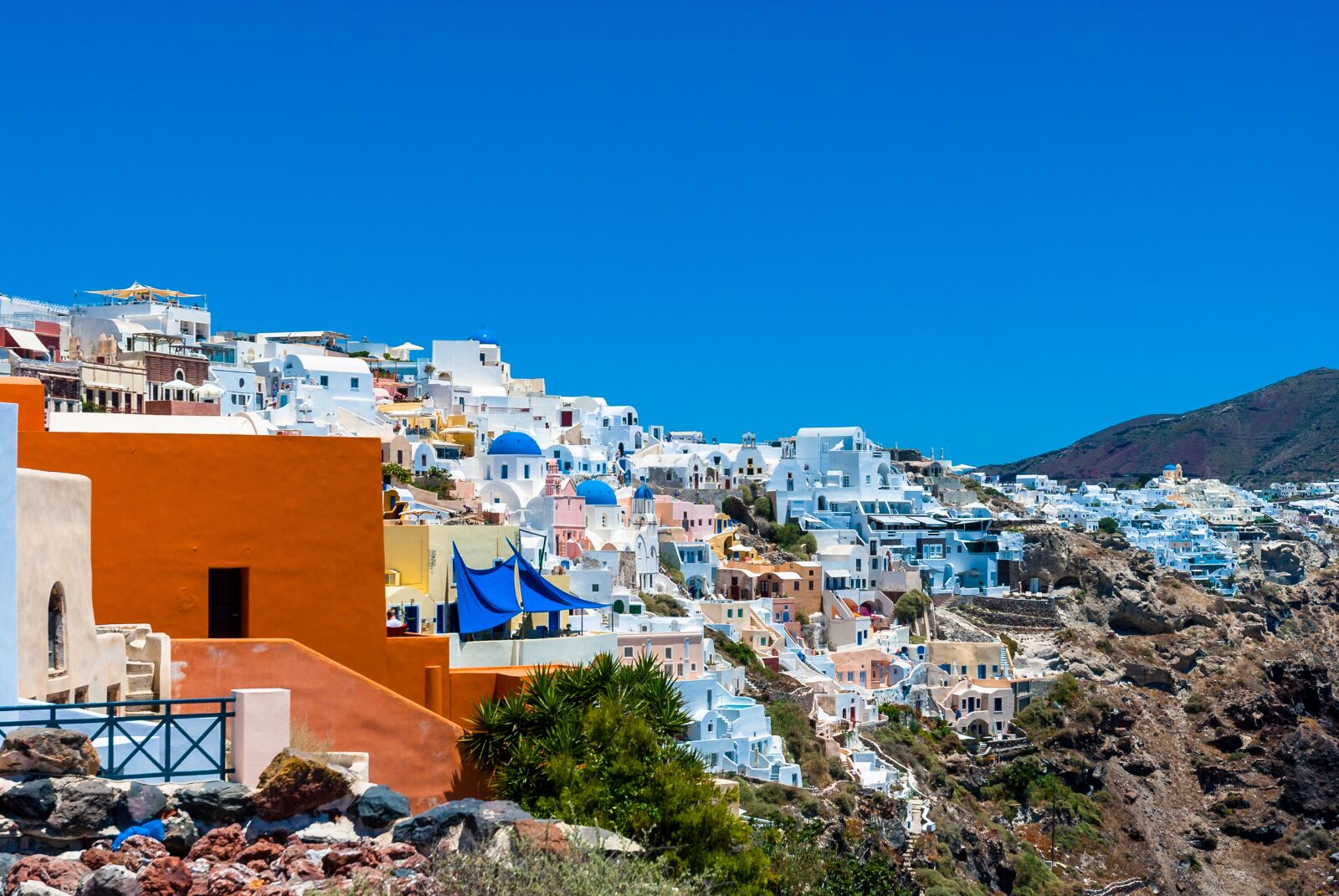 Nikon D80 sample photo. Greece, santorini, the sun photography
