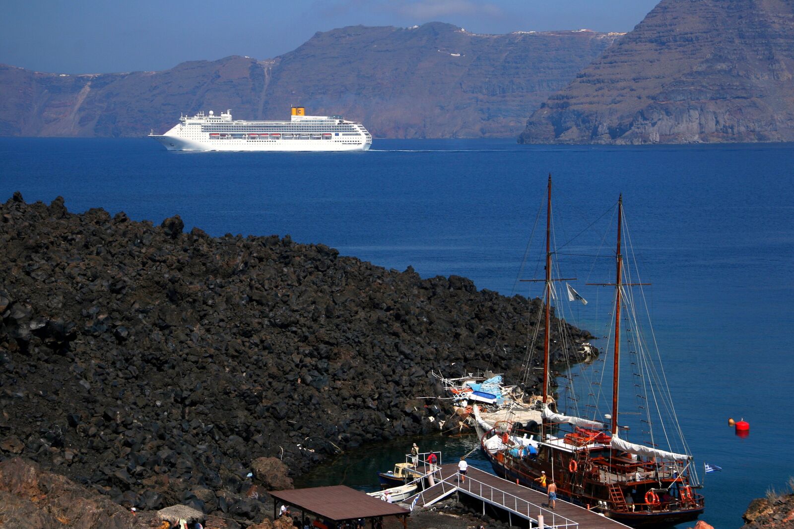Canon EOS 30D sample photo. Santorini, greek island, cyclades photography