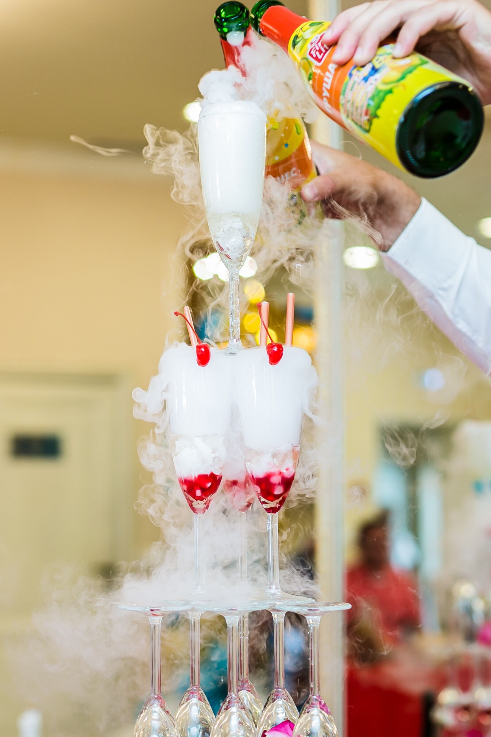 Canon EF 50mm F1.4 USM sample photo. Champagne, wine glasses, holiday photography