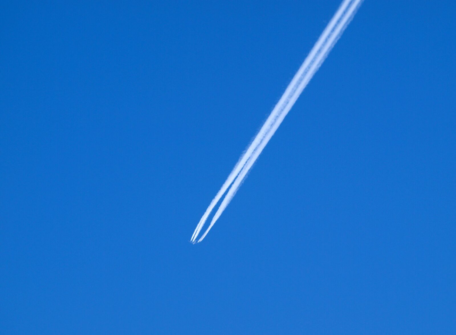 Olympus E-510 (EVOLT E-510) sample photo. Contrail, flogzeug, sky photography