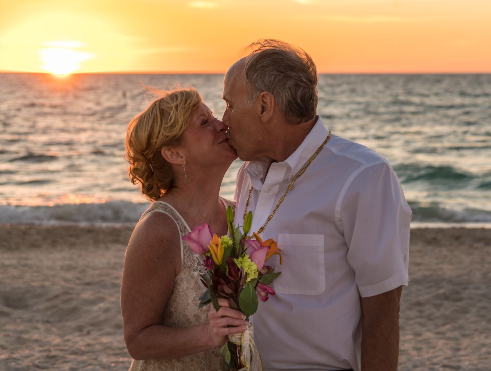 Sony a7R II + Sony FE 24-240mm F3.5-6.3 OSS sample photo. Beach wedding, people, person photography