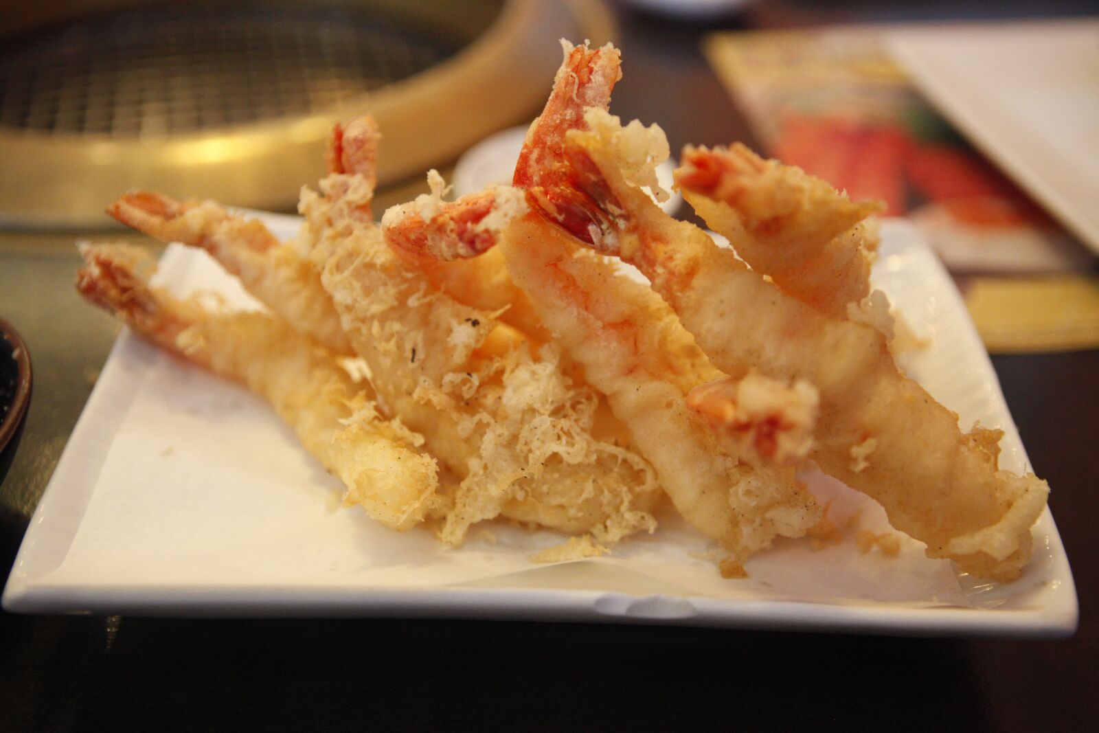 Canon EOS 5D Mark II sample photo. Tempura, fried, shrimp photography